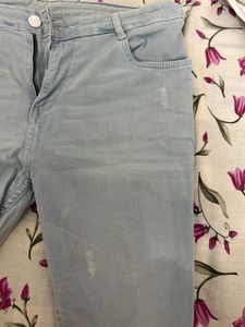 Light Wash Denim Shorts