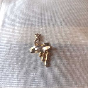 combo Peacock  Ring and red earring