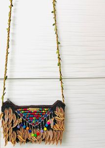 Boho Beaded Crossbody Bag