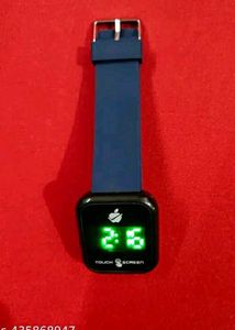 Blue Digital Watch For Unisex