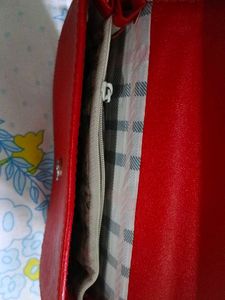 Red Flower Accent Shoulder Bags - Set of Two