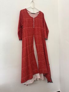 Red Printed Dress