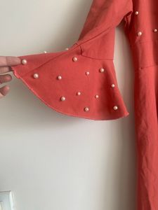 Skater Dress With Cold Shoulder