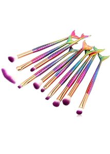 Mermaid Makeup Brush Set