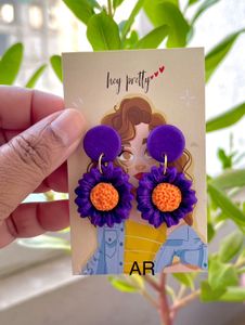 Purple Hues Earring