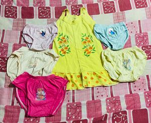 Kids Girls Panty Ultrasoft Underwear 100% Cotton