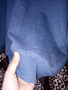 Navy Blue Colour Casual Wear Sweatshirt