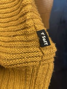 Tan Knit Pullover Sweater