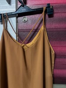 Brown Sleeveless Top