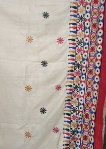 Cotton Silk Saree With Attached Blouse