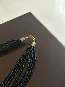 Black And Golden Shaded Necklace