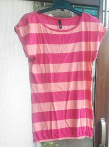 Pink Striped Tee