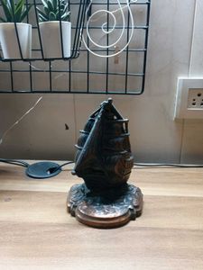 old metal ship bookend