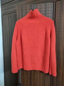 SALE 🛍️ Orange Knit High Neck