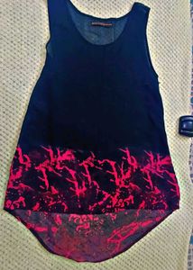 Mess Black Korean Top