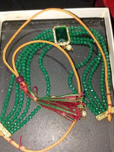 Green Beaded Necklace set
