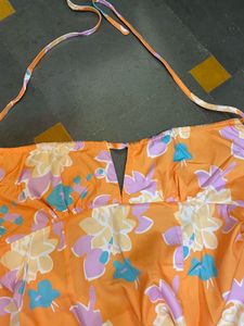 Floral Halter Mini Dress