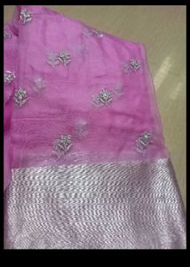Elegant Light Grey Saree Orgenza
