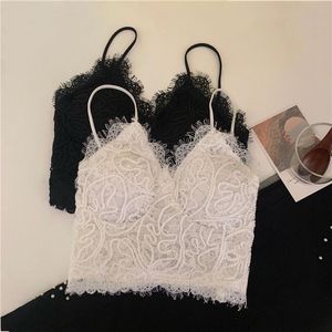 Girls Lace V-Neck Camisole Padded Spaghetti Strap