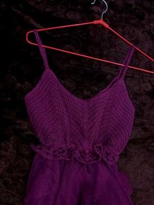 Wine Colour Dress