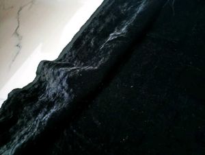 Elegant Black Velvet Fabric