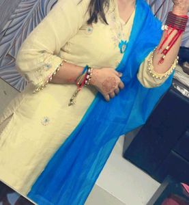 Elegant Embroidered Kurta With Salwar