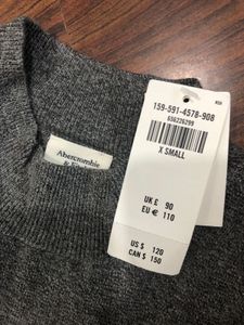 Abercrombie &amp; Fitch Gray Midi Bodycon Dress