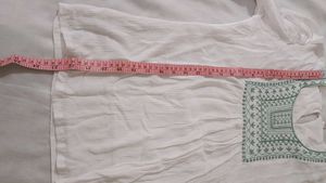 White Embroidered Top