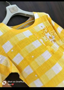 Yellow Kurta And Pant