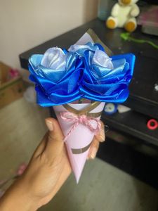 Handmade Ribbon Rose Bouquet