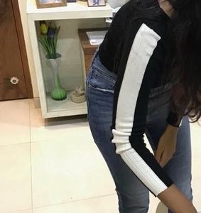 Stylish Black &amp; White Sleeve Top