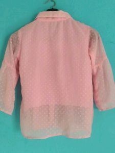Pink Floral Embroidered Top