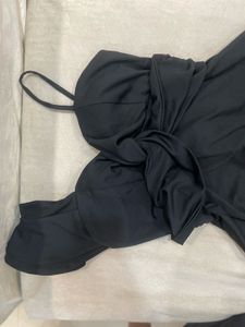 One-Shoulder Black Cocktail Dress