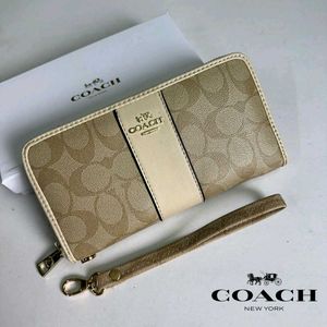 COACH ZIPPER WALLET WITH BOX 10AA QUALITY