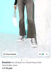 Gray Denim Jeans