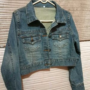 Y2K CROP DENIM JACKET