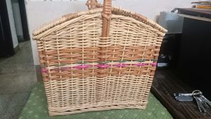 Vintage Wicker Basket From Uttrakhand