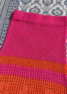 Colorful Knit cover up dress