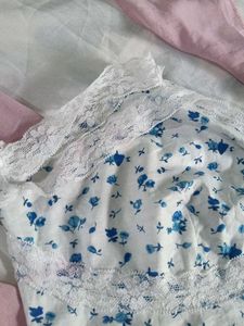 Floral Lace Trim Bralette