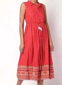 Pink Printed Dress