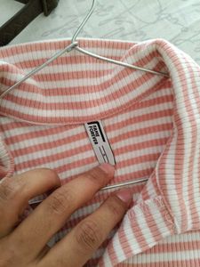 Striped Polo Top