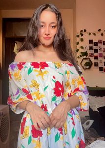 Floral Off-Shoulder Mini Dress