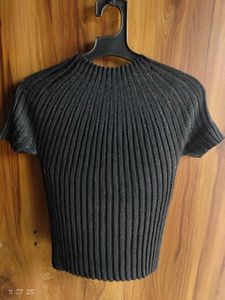 Black Embellished Top