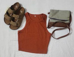 Sleeveless Crop Top