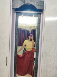 Maroon Long Skirt 😍Ethnic Plus Party Wear