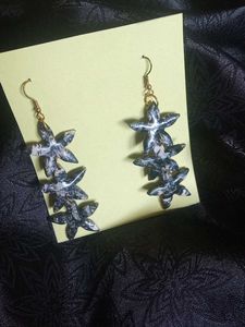 Handmade Flower Drop Earrings