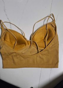 Ribbed Mustard Bralette