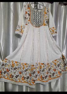 Floral Print Ethnic Gown