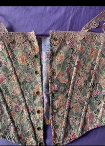 Floral Lace Corset Top