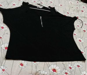 Stylish Black Top (Off- Shoulder)